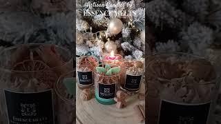 Beautiful Christmas Dessert Candles - Handmade by ESSENCE MELTS #candles #handmade #Christmas