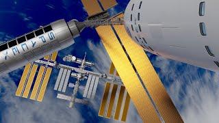 SpaceX Artificial Gravity Concept station VS International Space Station