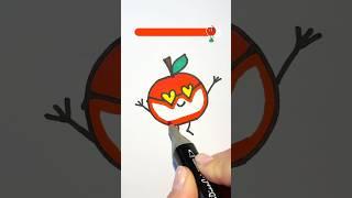 How to draw a cute apple  Step by step Drawing