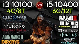 i3 10100 vs i5 10400 - How Big Difference - Test In 14 Games - ft. RTX 4070 Super