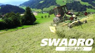 Swadro S Highland – KRONE Kreisleschwader für den Steilhang