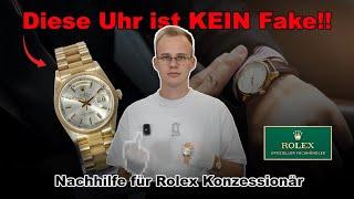 Beef mit Rolex-Konzessionär  Ist die Rolex Day-Date Fake?! Analyse und Friedensangebot (Daytona)