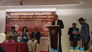 Inaugural speech of Dr VVLN Sastry at the National Conclave of Academicians and Researchers