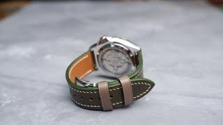 Making a handmade leather watch strap