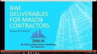 BIM Deliverables Guide for Masonry Contractors