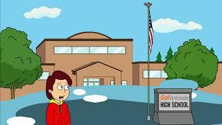 Rosie Turns Caillou's School into a Pool