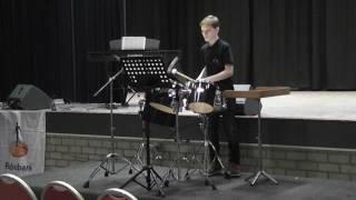 Solist Wout Evers multipercussion met Multi-Boy van Gert Bomhof