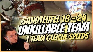 Raid: Shadow Legends | Sandteufel 18 - 24 | Unkillable Team | Gleiche Speeds für alle Stufen