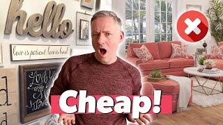 Interior Design Mistakes Making Your Home Look Cheap