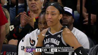  TECHNICAL: A'ja Wilson, Becky Hammon, FURIOUS With Ref's OBVIOUS Foul Call. Curses Ref From Bench