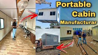 Portable cabin manufacturer in Ahmedabad | cabin house, office, toilet, tea shop | @Sezuvlogs