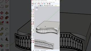 How To Bend shapes In SketchUp #shorts #sketchup #cad #3dsmax #3dmodeling #designgorhythm