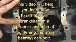 Automotive engine crankshaft installation procedures | automotivetv #mechanics