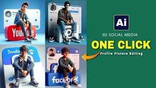 How To Create 3d Ai Social Media Images | Social Media Name Profile Editing |Ai Portraits Trend 2024