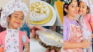 Milk cake making by Malutty and mamma  #malutty #milkcake #shahana #momanddaughter