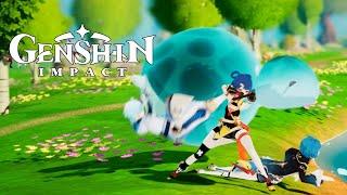 The HYDRO SLIME invasion Genshin Impact!