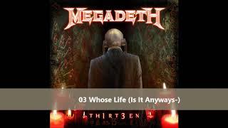 Megadeth - Th1rt3en (full album) 2011 (Original version)