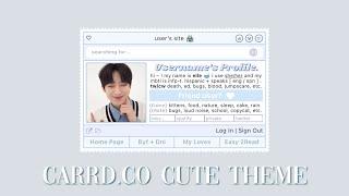 carrd.co cute theme | phone tutorial ︎