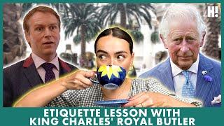 I took an etiquette lesson with King Charles' royal butler | ROYALLY CHALLENGING | HELLO!