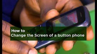 HOW TO CHANGE THE SCREEN OF A BUTTON PHONE