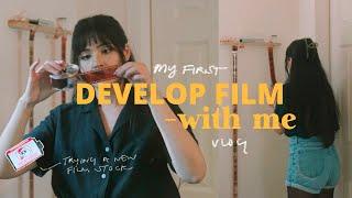 develop 35mm film with me and trying santacolor 100 | vlog