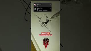 PRANIT NAME SIGNATURE @mypensign #shorts #signature