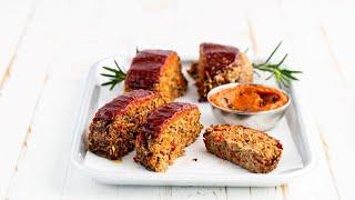 Raw Vegan Portobello Meatloaf