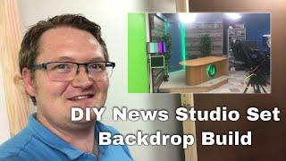 How I built my own studio backdrop for recording professional looking news broadcasts