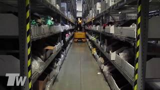 Drexel SLT30AC Swing-Mast Narrow Aisle Forklift in 56 inch Aisles total warehouse