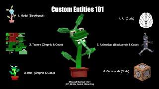 How to create Custom Entities for Minecraft Bedrock / MCPE