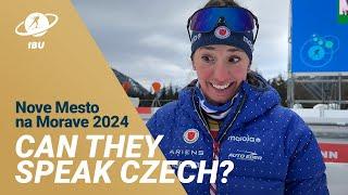 How much Czech do Biathletes Know?