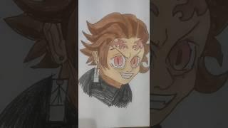 Anime Tanjiro drawing #demon slayer drawing #demon slayer #drawing shorts