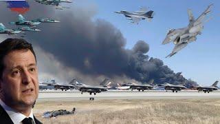 3 Minutes Ago! Russia Attacks Air Base in Kiev and Destroys 12 US F16s That Had Just Landed