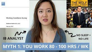 WORKING 100+ HOURS A WEEK?? | MISCONCEPTIONS about Investment Banking
