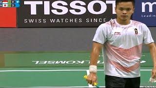 Anthony Ginting Deception and Smash to Beat Kento Momota | Anthony Ginting vs Kento Momota