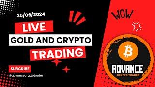 Live Gold And Crypto Trading | 25 June (xauusd) Gold