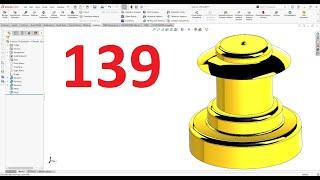 تمارين علي سوليدووركس 2024 || تمرين رقم 139- Solidworks Exercise 139