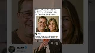 This is what AI thinks Brad Pitt and Jennifer Aniston would look like without fame and fortune