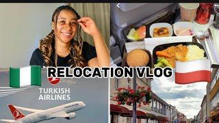 RELOCATION VLOG:I MOVED FROM NIGERIA  TO POLAND  || REUNITING WITH MY HUSBAND| TURKISH AIRLINE