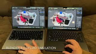 14in M1 Max vs 14in M4 Pro (Blender fluid simulation, cycles render, photogrammetry)