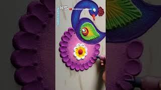 Best Peacock Rangoli Tricks by Sangeeta| Diwali Rangoli