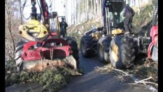 Harvester einsatz im Sayntal..