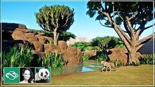 Building a Cheetah Habitat & Hyena Enclosure in Planet Zoo | Meilin Zoo | Ep. 12