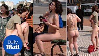 Naked women protest objectification outside Argentinian congress - Daily Mail