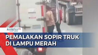 Tiga Pemuda Palak Sopir Truk di Lampu Merah, Dua Orang Ditangkap