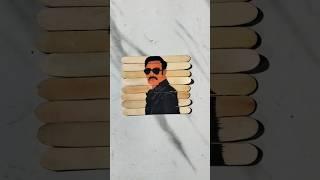 Ajay devgan drawing on ice cream stick