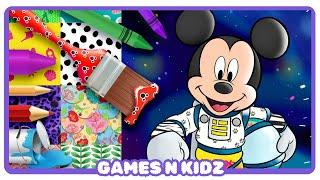 Mickey Mouse :  Mickey & Friends Color Pages - Disney Coloring World App Videos For Kids
