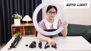 EOTOLIGHT 21 inch LED Ring Light Detailed installation tutorial  for model 21s