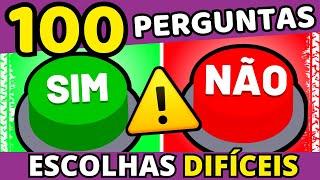 ️ SIM ou Não? Escolha um botão TikTok! ️ ESCOLHAS DIFÍCEIS !!! ️ | 100 PERGUNTAS| Quiz #buuquiz