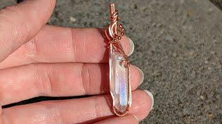 Quartz Crystal Point Wire Wrapped Pendant Tutorial